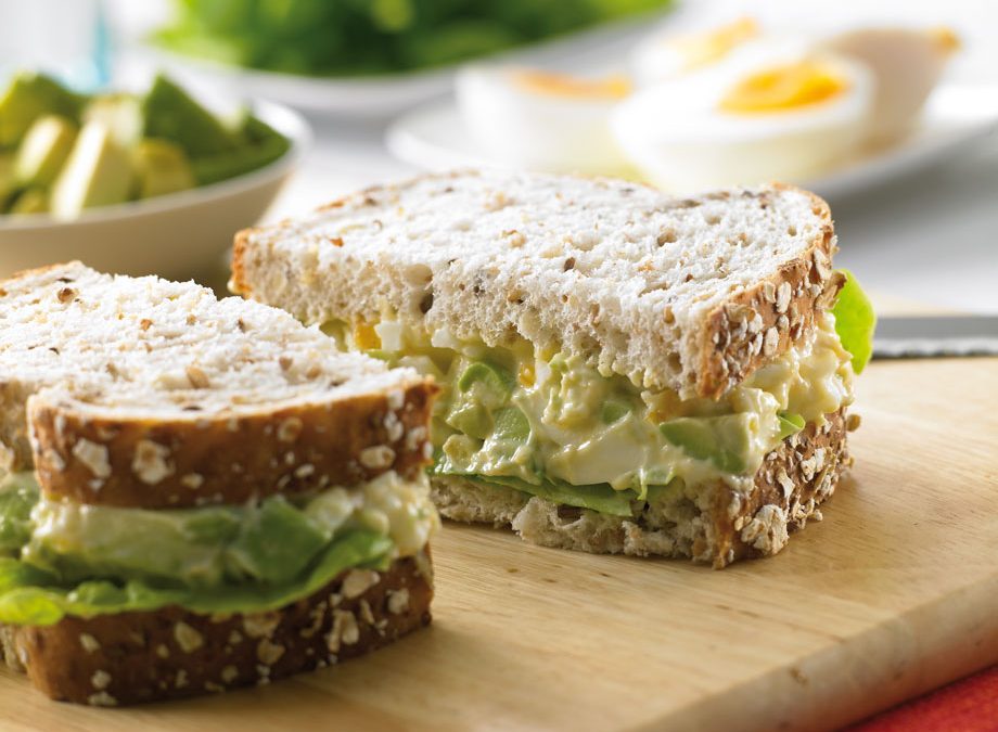 Egg and avocado sandwiches