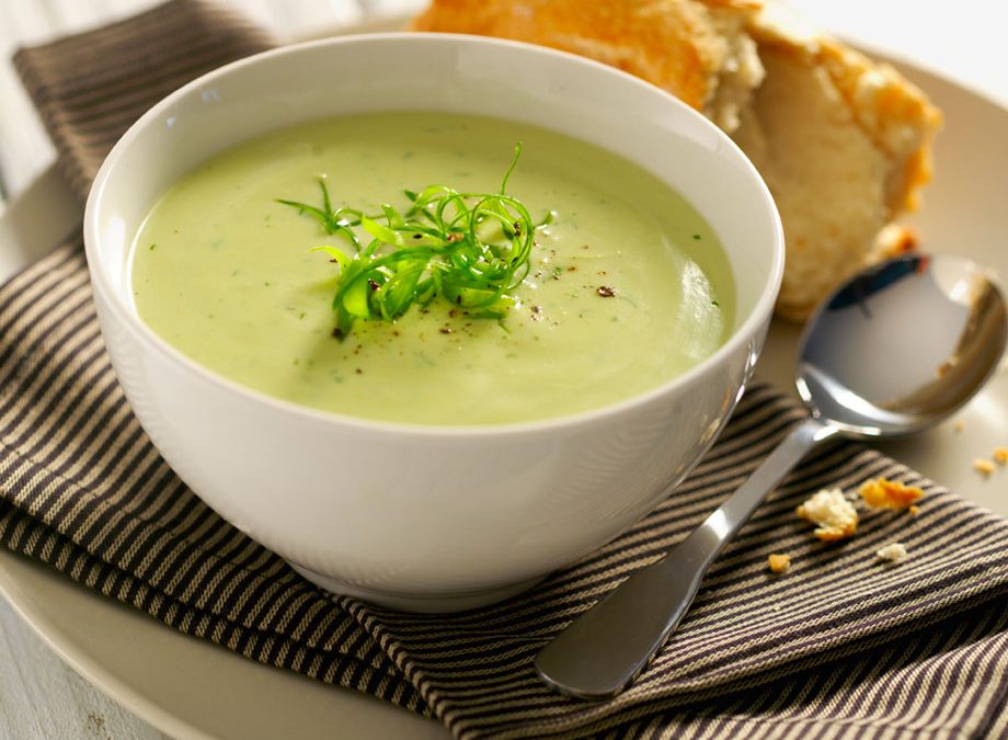 Easy chilled avocado & dill soup