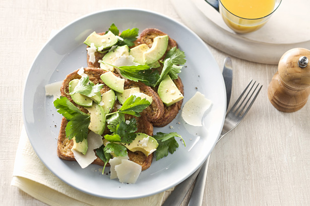 French toast with avocado