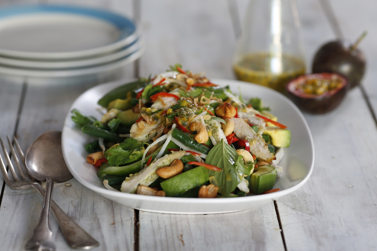 Thai Turkey Salad with snake beans, avocado and passionfruit kaffir lime dressing.jpg