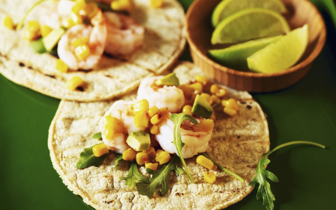 Prawn tortillas