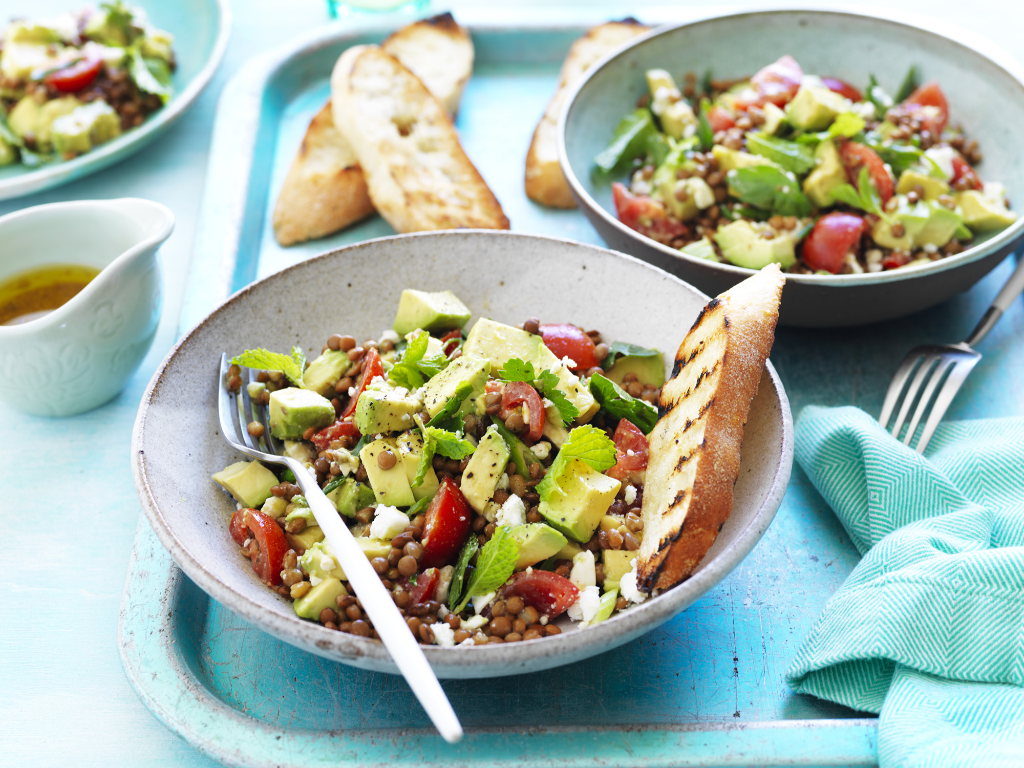 AVOCADO LENTILICIOUS SALAD