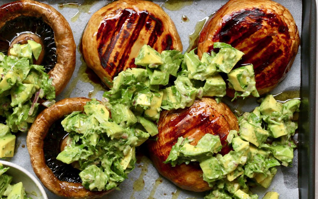 Avocado Chimichurri with Portobello Steaks