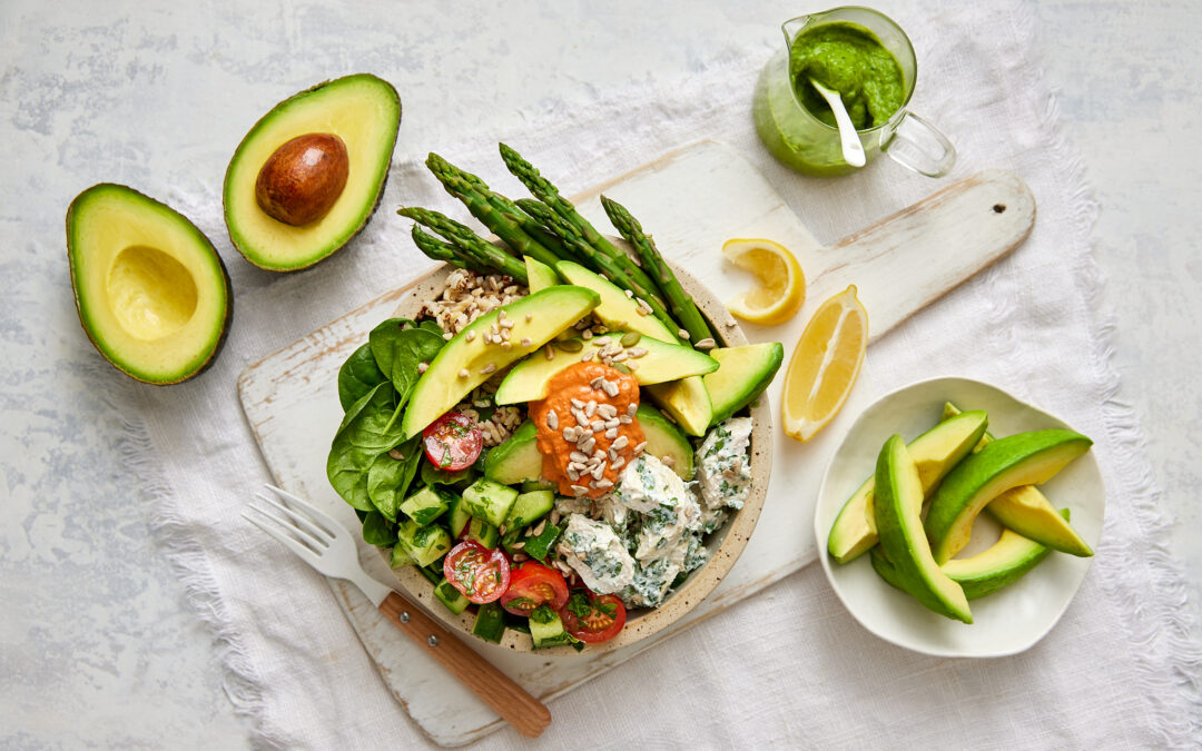 Mediterranean avocado bowl