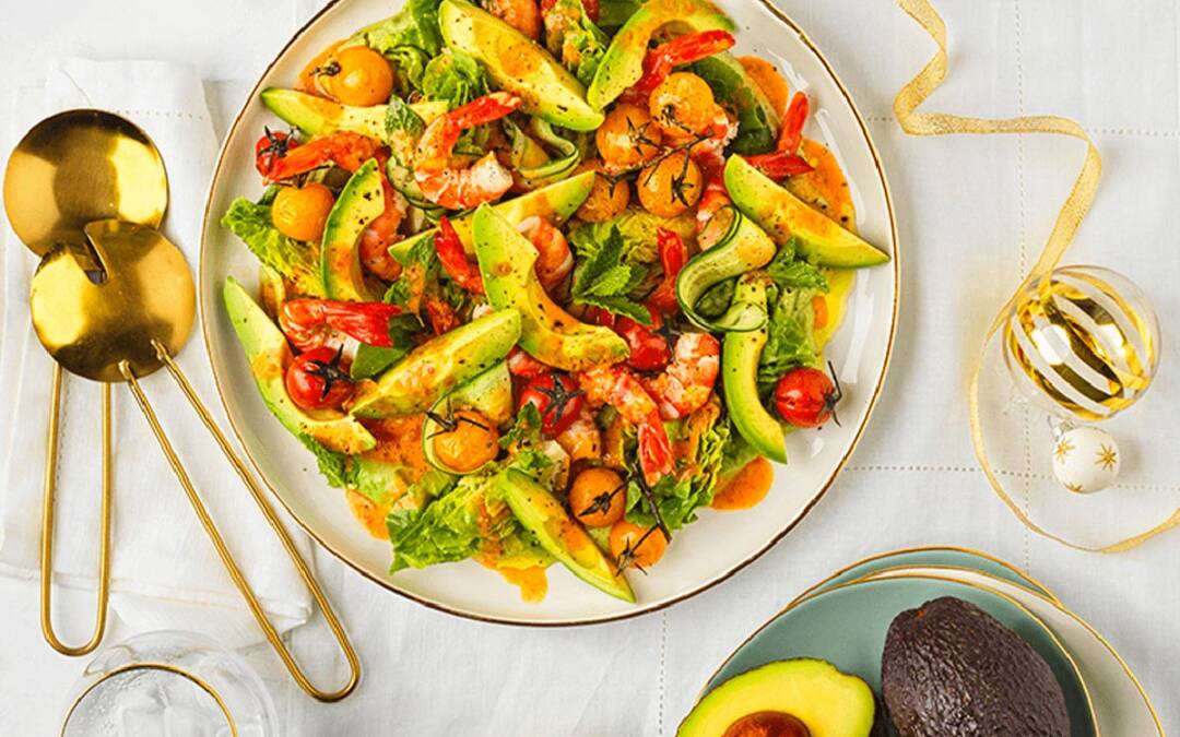 Avocado and prawn cocktail salad